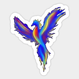 Blue New phoenix Sticker
